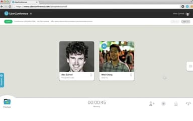 Dialpad Meetings UberConference On Call Interface