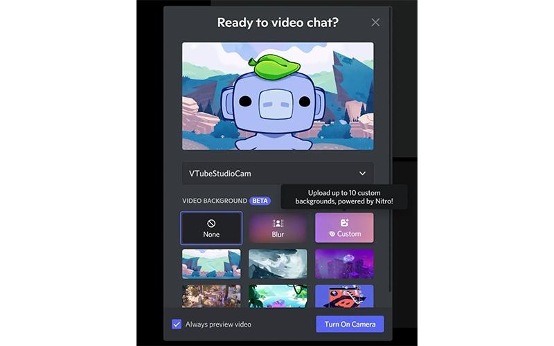 Discord video background