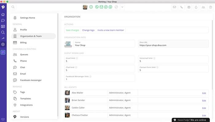 Dixa Organization Info