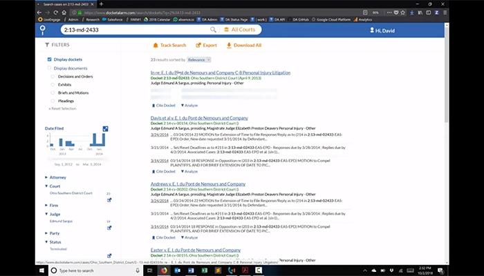 Docket Alarm Dockets