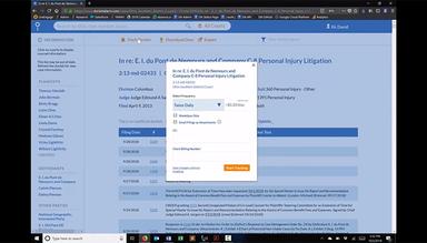 Docket Alarm Track Cases