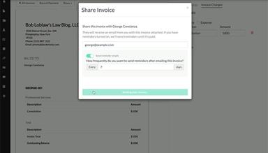 Docketwise share invoice
