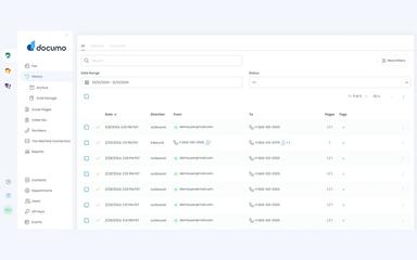 Documo Fax History