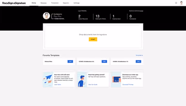 Docusign Harmonized Homepage