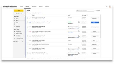 Docusign eSignature Manage