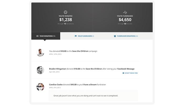 Donately-User-dashboard