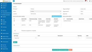 DreamzCMMS Procurement Management