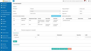 DreamzCMMS Procurement Management