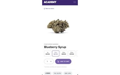 Dutchie product page