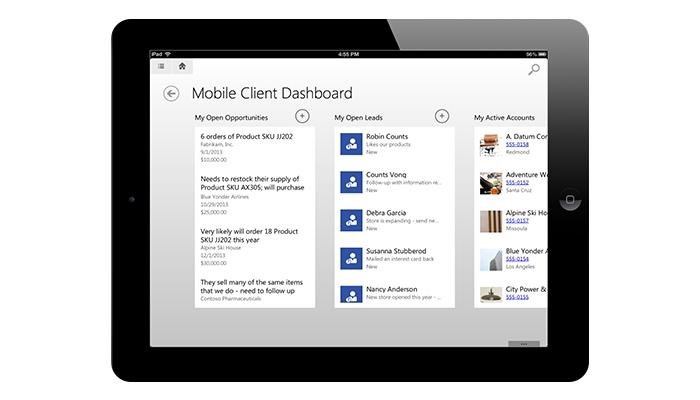 Dynamics 365 Sales Mobile Tablet App