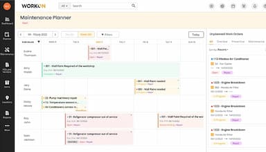 EZO CMMS Weekly Maintenance Planner