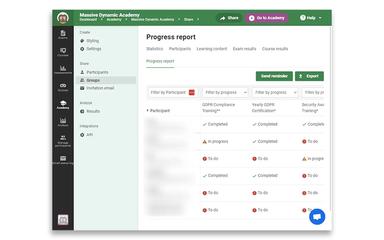 Easy LMS Track Progress