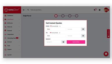 Easyparcel Instant Quotes