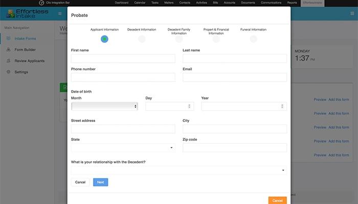 EffortlessLegal Form Template