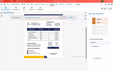Effortlessly sign, send, and manage electronic signatures with Soda PDF’s e-sign feature. Ensure legally binding agreements with secure encryption, authentication, and seamless document tracking.
