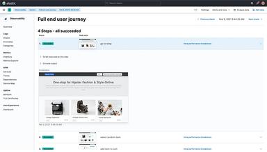 Elastic Observability Synthetics Monitoring