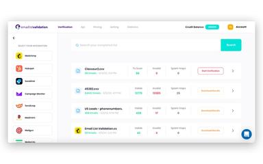 Email List Validation Select Integration