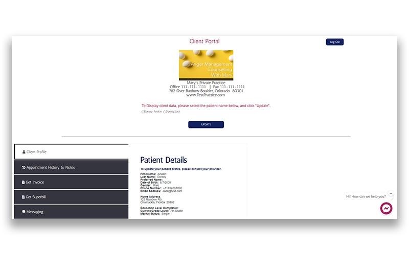 EmbarkEMR Client Portal