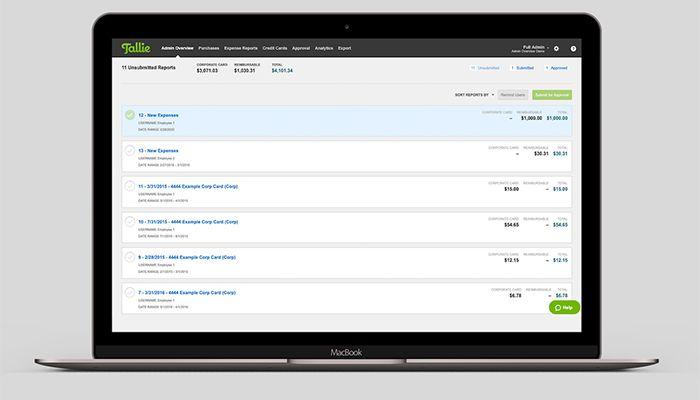 Emburse Tallie admin overview