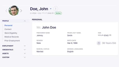 Employee Profile