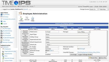 Employee administration