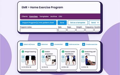 Empower EMR Home Exercise Program