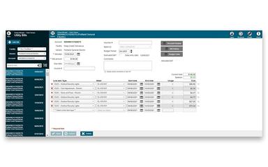 Energy Manager Bill Entry