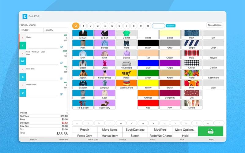 Enlite POS dashboard