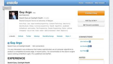 Entelo Candidate profile