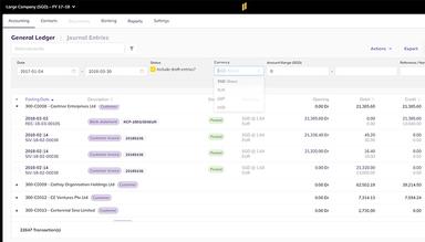 Enterprise General Ledger with Multi Currency