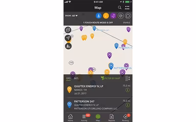 Enverus Mobile Interface