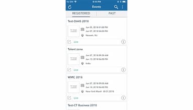 Eventdex Registered Events