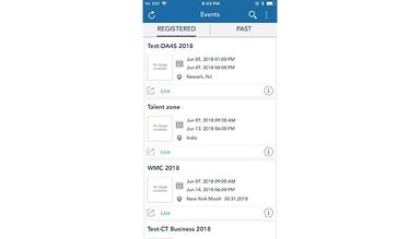 Eventdex Registered Events
