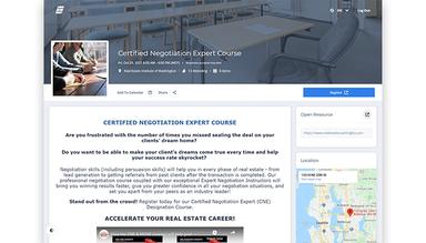 Eventene Dedicated Event Landing Page