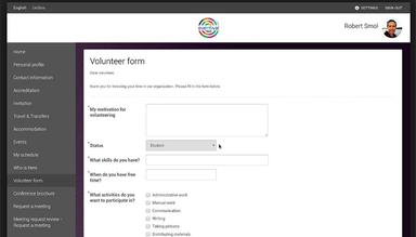 Eventival Volunteer form