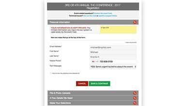 Eventsquid Registration forms