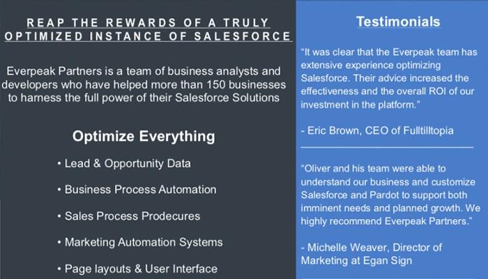 Everpeak Partners Testimonials and Rewards
