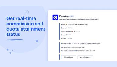 Everstage Real Time Access to Commissions and Quotas