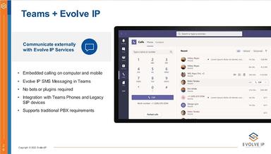 Evolve IP Integration with Microsoft Teams