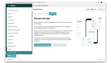 EyeOnTask Customer Mobile App