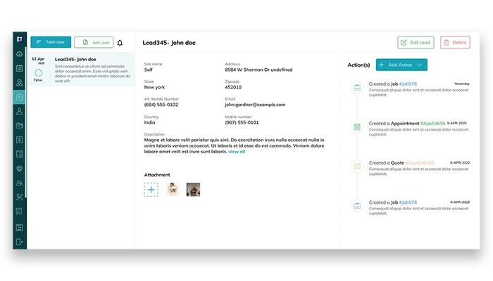 EyeOnTask Lead Management