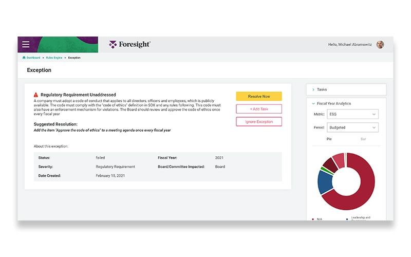 Foresight Rules Engine