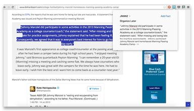 FactBox Chrome Extension