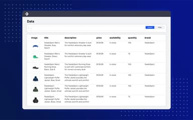 Feedonomics Dashboard