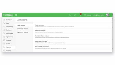 FieldEdge Sales Report