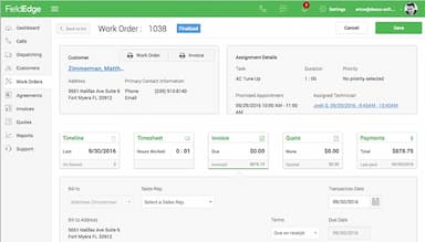 FieldEdge WorK Order