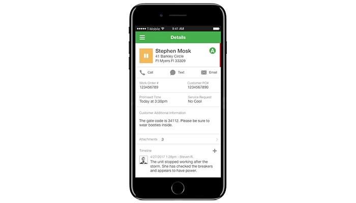 FieldEdge Work Order Details