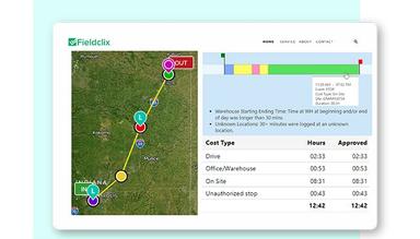 Fieldclix Uses Gps to Track Crew Locations and Automatically Allocate Hours to Projects and Activity Codes