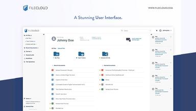 FileCloud Software User Dashboard