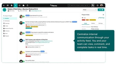 Filevine Keeping Track Of All Activities